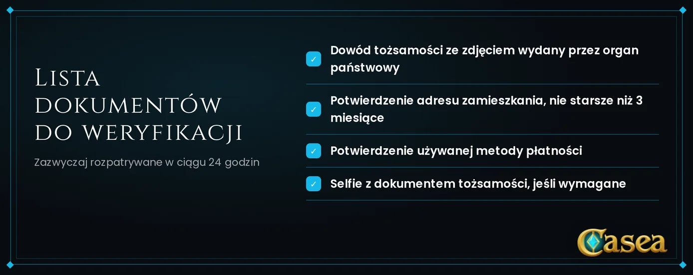 Dokumenty do weryfikacji dostarcz