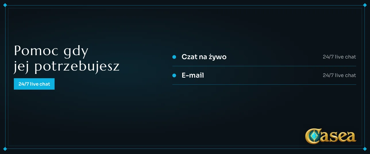 Opcje kontaktu z supportem